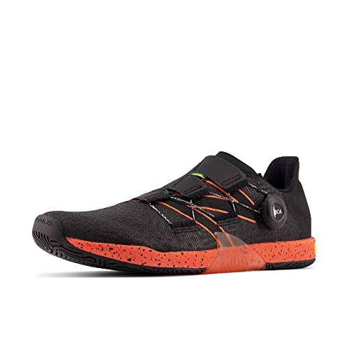 New Balance Men's Minimus TR BOA V1 Cross Trainer, Blacktop/Blaze Orange, 10.5