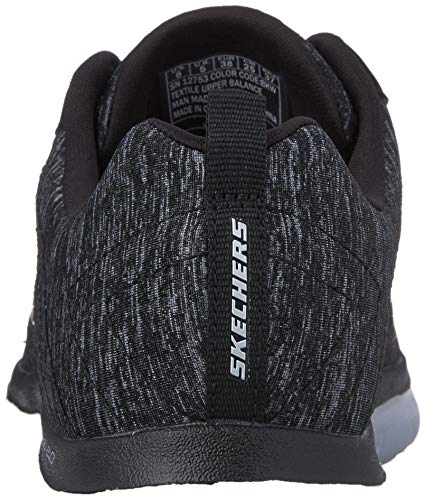 Skechers Flex Appeal 2.0 Women's Sneaker, Black/White, Size 8