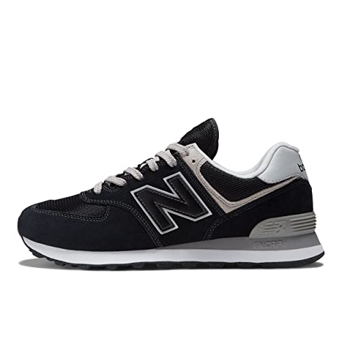 New Balance 574 Core Sneaker - Black/White - 9.5