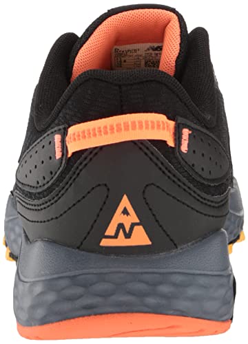 New Balance Men's 410 V7 Running Shoe, Black/Grey/Orange, X-Wide