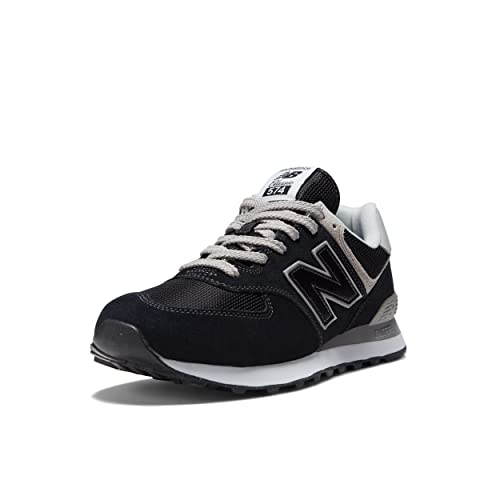 New Balance 574 Core Sneaker - Black/White - 9.5