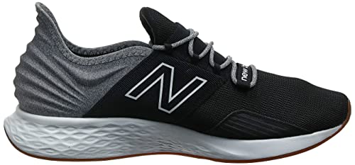 New Balance Men's Fresh Foam Roav V1 Sneaker, Black/Light Aluminum, 10