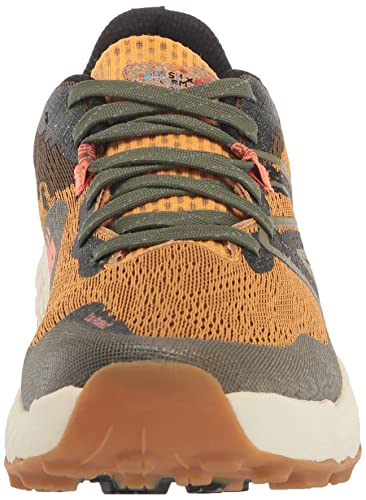 New Balance Men's Fresh Foam X Hierro V7 Running Shoe, Golden Hour/Dark Camo/Black, 10.5