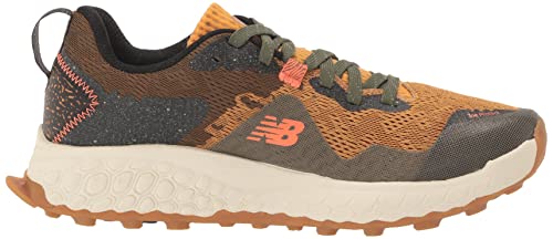 New Balance Men's Fresh Foam X Hierro V7 Running Shoe, Golden Hour/Dark Camo/Black, 10.5