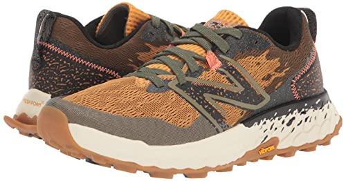 New Balance Men's Fresh Foam X Hierro V7 Running Shoe, Golden Hour/Dark Camo/Black, 10.5