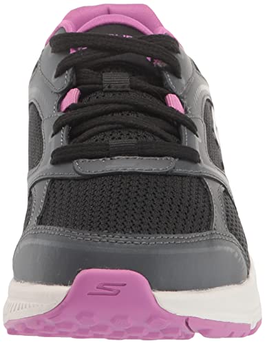 Skechers GO Run CONSISTENT-ANAHITA Women's Sneaker, Black/Purple, 10