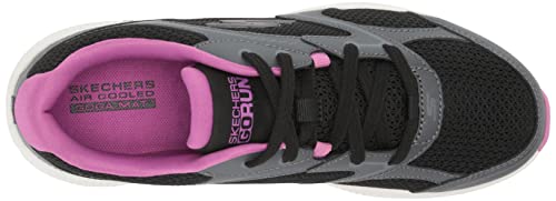 Skechers GO Run CONSISTENT-ANAHITA Women's Sneaker, Black/Purple, 10