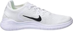 Nike Women's Free RN 2018 Sneaker (7.5, White/Black)