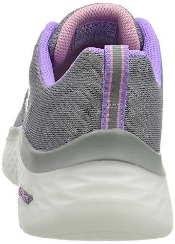 Skechers Hyper Burst - Space Insight Gray/Purple Sneakers