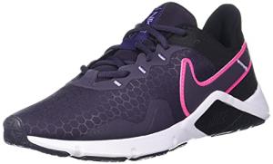 Nike Women's Legend Essential 2 Athletic Shoe, Black/Pink/Purple, 9
