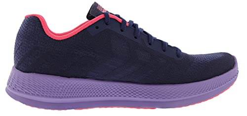 Skechers Women's Navy Sneakers, Neon Pink Trim (Size 9)