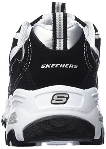 Women's Skechers D'Lites Sneaker - Biggest Fan, Black/White