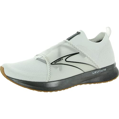Brooks Levitate 4 L.E. White/Black/Tan Sneakers (Size 11.5)
