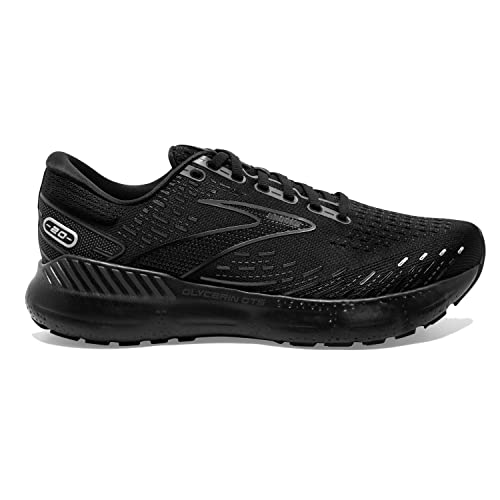 Men's Brooks Glycerin GTS 20 Sneakers - Black/Black/Ebony