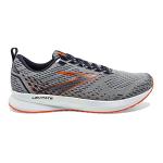 Brooks Men's Levitate 5 Running Shoe - Grey/Peacoat/Flame - 10.5