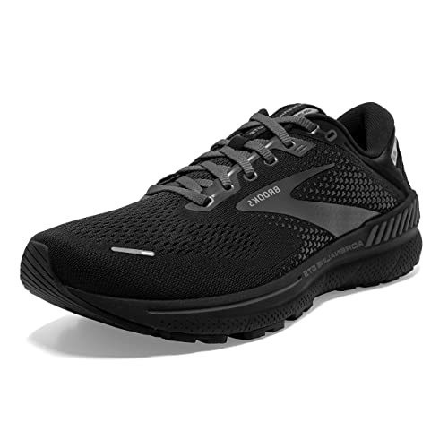 Brooks Men's Adrenaline GTS 22 Running Shoe - Black/Black/Ebony
