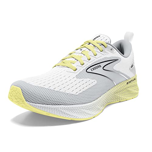 Brooks Women’s Levitate 6 - White/Oyster/Yellow - 8M