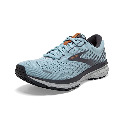 Brooks Ghost 13 Running Shoe - Women's Light Blue/Blackened Pearl/White - Size 8