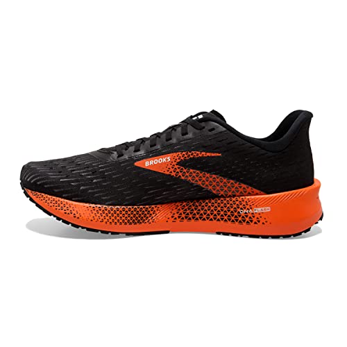 Brooks Hyperion Tempo Road Running Shoe - Black/Flame/Grey - 10.5M