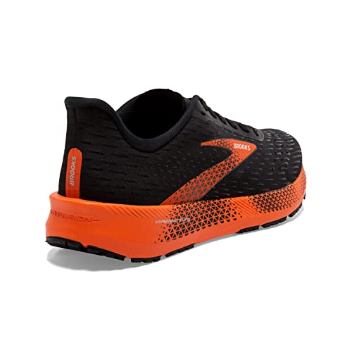 Brooks Hyperion Tempo Road Running Shoe - Black/Flame/Grey - 10.5M