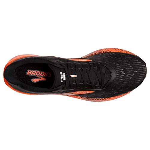 Brooks Hyperion Tempo Road Running Shoe - Black/Flame/Grey - 10.5M