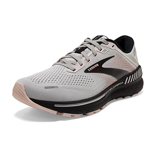 Brooks Women's Adrenaline GTS 22 Sneakers - Grey/Rose/Black
