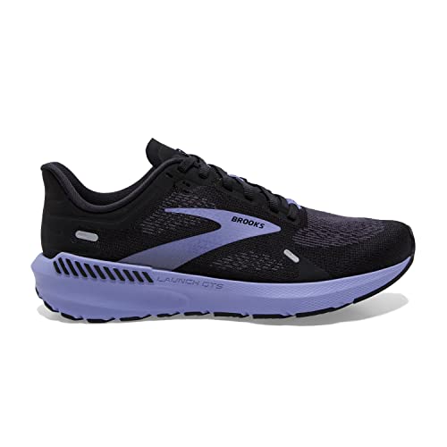Women's Brooks Launch GTS 9 Sneakers - Black/Ebony/Purple