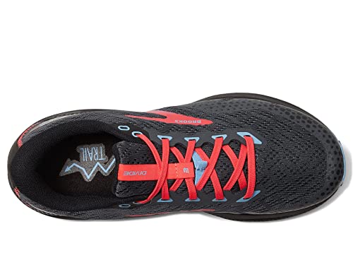 Brooks Women's Divide 3 Trail Running Shoe - Ebony/Black/Diva Pink - 9.5