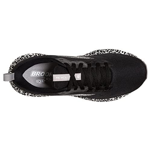 Brooks Women’s Revel 6 Running Shoes - White/Black/Alloy (8.5M)