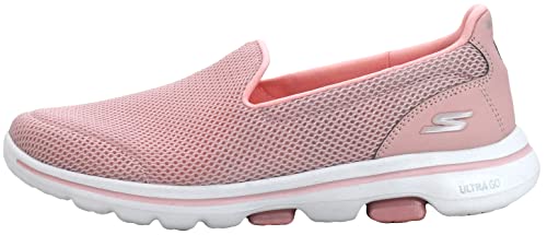 Skechers GO Walk 5-15901 Sneaker, Light Pink, 9M