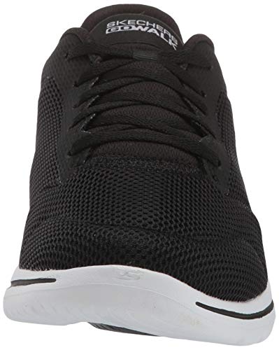 Skechers Women's GO Walk Sneaker, Black/White, Size 8.5