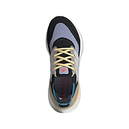 Adidas Ultraboost 21 Women's Running Shoes, Black/White/Violet 8