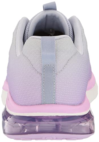 Skechers Women's GO Walk AIR 2.0-Quick Breeze Sneaker, Gray/Lavender, 7.5: Max Comfort Sneakers for Women