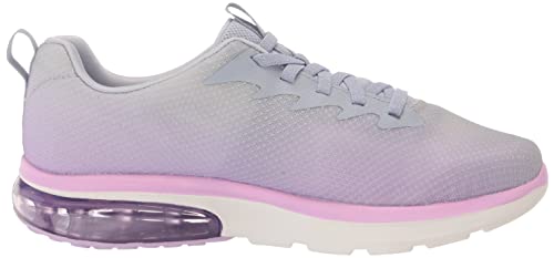 Skechers Women's GO Walk AIR 2.0-Quick Breeze Sneaker, Gray/Lavender, 7.5: Max Comfort Sneakers for Women