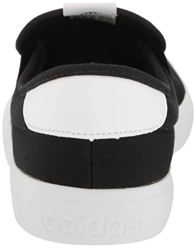 adidas Vulcraid3r Slip on Sneakers (Black/White, 11.5)