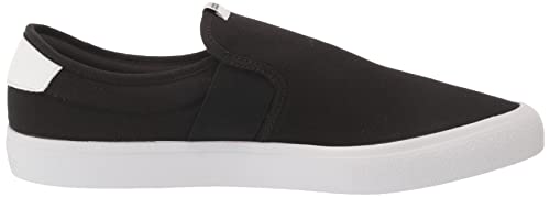 adidas Vulcraid3r Slip on Sneakers (Black/White, 11.5)