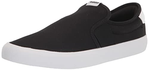 adidas VULCRAID3R Slip On Sneakers, Black/White, 9.5 Men