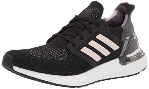 adidas Ultraboost 20 Women's Running Shoe, Black/Pink Tint