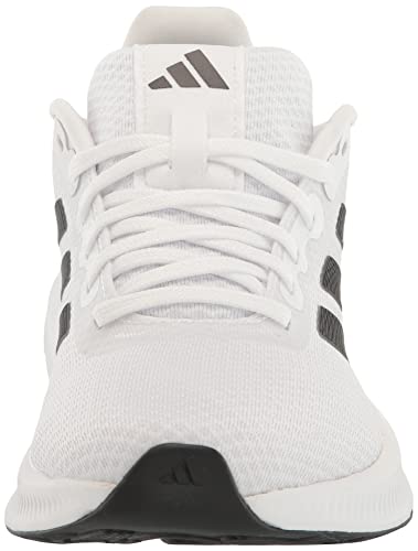 adidas Women's Run Falcon 3.0 Sneaker (White/Black, Size 8)