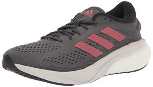 adidas Women's Supernova 2 Running Shoe, Grey/Wonder Red/Black