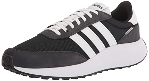 adidas Men's 70s Running Shoe, Black/White/Carbon, Size 9.5