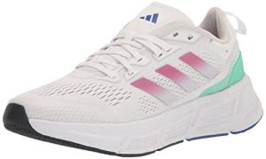 Adidas Questar Sneaker - Women's, White/Fuchsia/Silver, 8.5