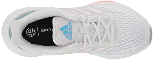 adidas EQ21 Women's Running Shoe, Dash Grey/Almost Pink/Acid