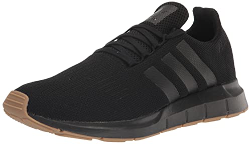 adidas Swift Men's Running Shoe, Black/Black/Gum, 11
