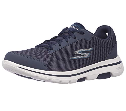 Skechers Men's Gowalk 5 Qualify Sneaker, Navy/Blue, 10
