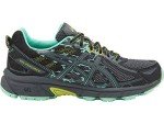 ASICS Women's Gel-Venture 6 Athletic Shoes, Black/Carbon/Green, 7.5