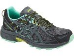 ASICS Women's Gel-Venture 6 Athletic Shoes, Black/Carbon/Green, 7.5
