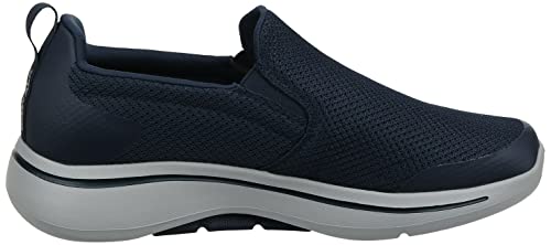 Stylish Navy/Grey Skechers Men's Athleisure Slip-On Sneakers