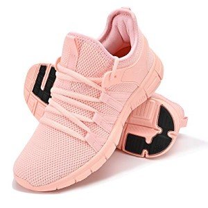 Lightweight Breathable Pink Running Sneakers for Gym