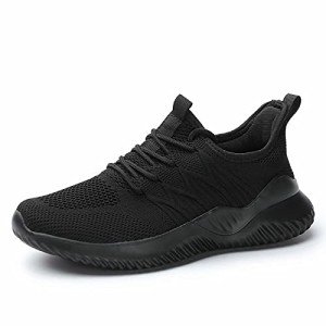 Women's Lightweight Black Tennis Sneakers